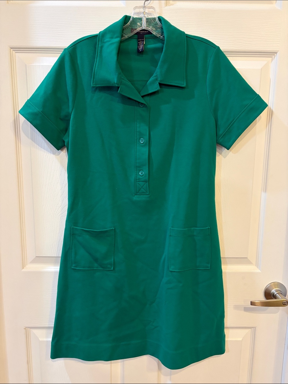 Banana Republic Green Stretch Polo Dress